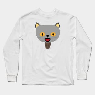 Cute Male Cat Long Sleeve T-Shirt